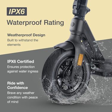Електросамокат VMAX VX2 PRO з допуском до дороги, 500 Вт, 130 кг, поворотники, 45 км, 28% підйом