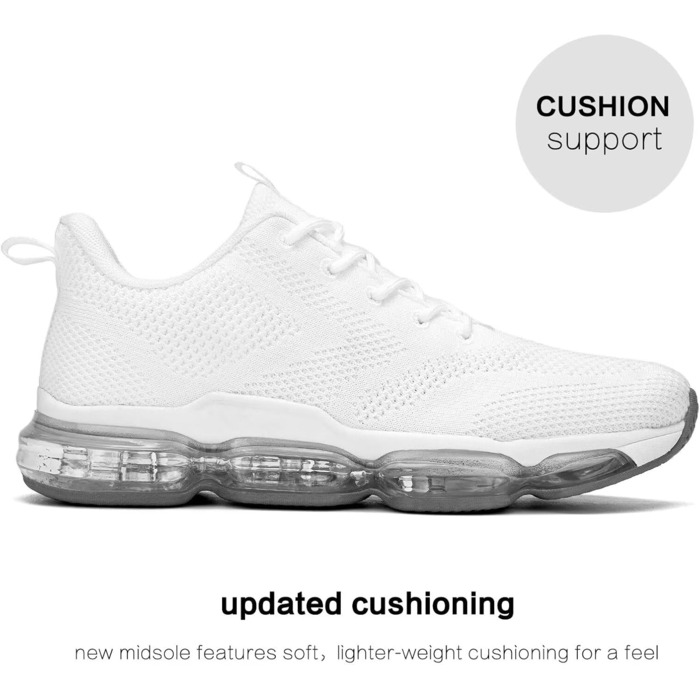 Чоловічі кросівки для бігу та спорту, неслизькі, стильні (41.5 EU, Z80 White)