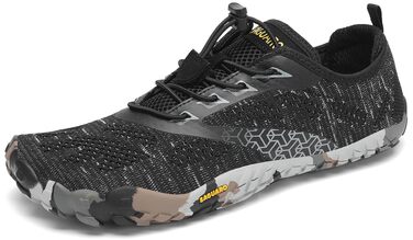 Кросівки SAGUARO Unisex для трейлраннінгу та фітнесу, дихаючі, чорні (42 EU)