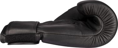 Боксерські рукавички TOP TEN Black'n'Black, чорні, шкіряні