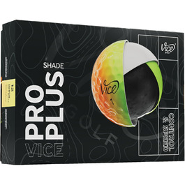 Гольф-м'ячі Vice Pro Plus 2024 (жовто/помаранчевий колір)