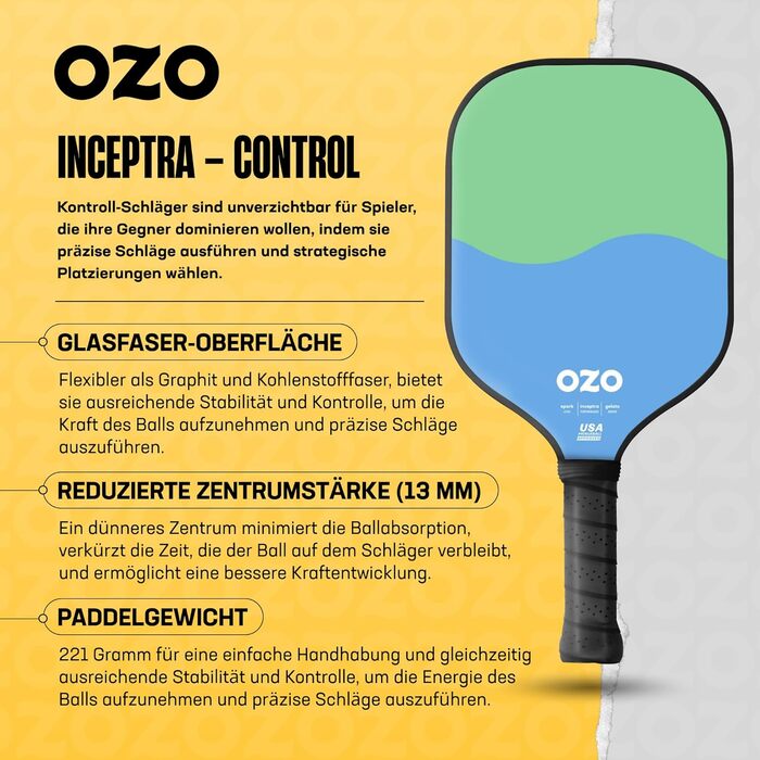 OZO ракетка для піклболу для початківців, контрольна