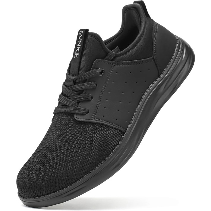 Чоловічі кросівки Slip-On, чорні. Зручні для ходьби, фітнесу, спорту. Без шнурівки, для відпочинку та бізнесу. Розмір 42.5 EU