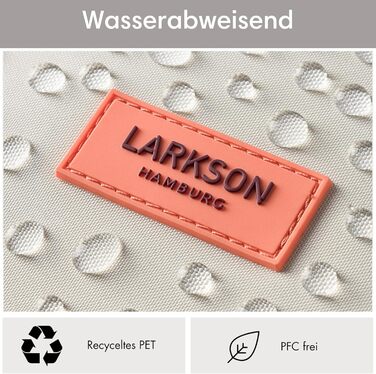 Рюкзак LARKSON Rolltop для жінок і чоловіків з відділенням для ноутбука, універсальний для навчання, роботи та велосипеда, великий водовідштовхувальний туристичний рюкзак
