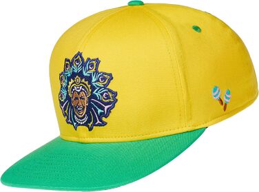 Кепка-снэпбек Cadency unisex з прямим козирком, регульована бейсболка Rio, жовта