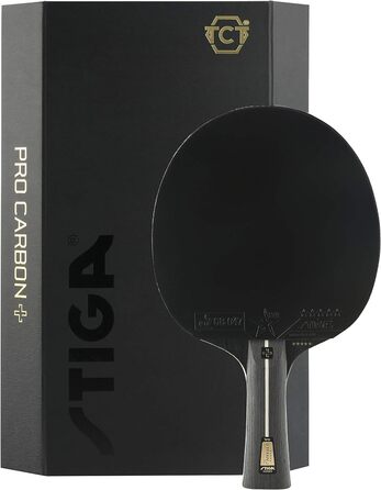 Професійна ракетка для настільного тенісу STIGA Pro Carbon, універсальна, для дорослих, червоно-чорна, комплект з двома ракетками