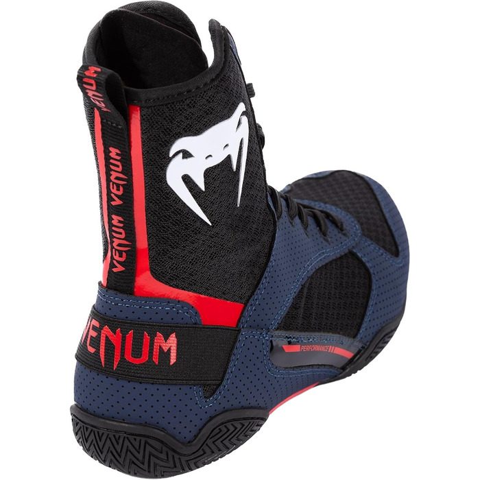 Боксерські черевики Venum Elite Unisex, 48 EU, темно-синій, чорний, червоний
