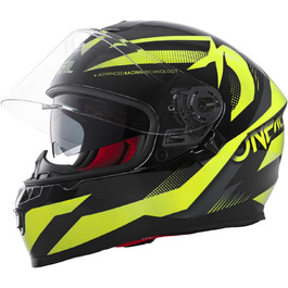 Мотошолом O'NEAL Challenger Exo V.22 Enduro Adventure Street, ABS, сонцезахисна блискавка, чорний/неоновий жовтий, дорослий