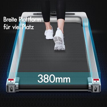 Бігова доріжка BLACK LORD Walking Pad для дому та офісу, 2.2 к.с., швидкість до 9 км/год, LED-дисплей, керування через додаток, срібляста