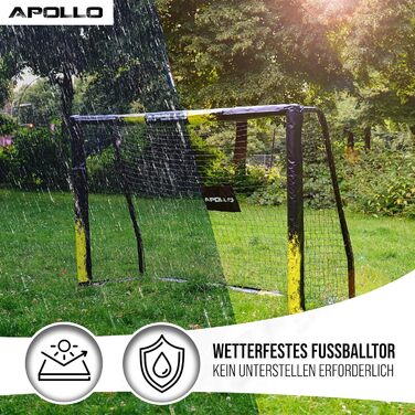 Футбольні ворота Apollo Goal Master для дітей і дорослих, садові, ширина 180/240/300 см, всепогодні