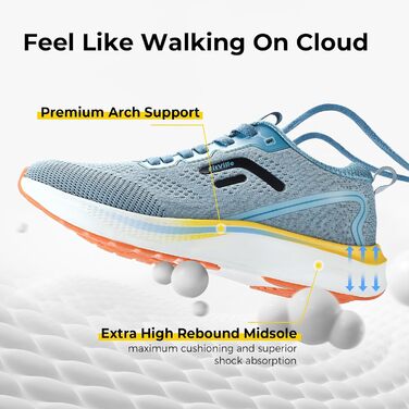 Кросівки для бігу чоловічі FitVille широкі (44.5 EU) – дихаючі, спортивні, для занять спортом, вулиці, біг, блакитні