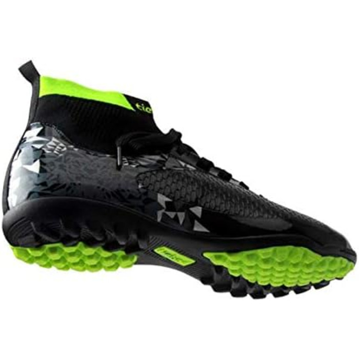 Дитячі футбольні бутси Msport – чорні, розмір 44 EU, модель Mod2 – антиковзаючі, дихаючі