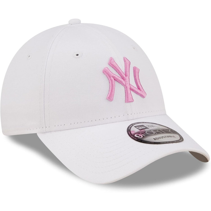 Кепка New Era Yankees White Pink #34222 (Універсальний розмір)