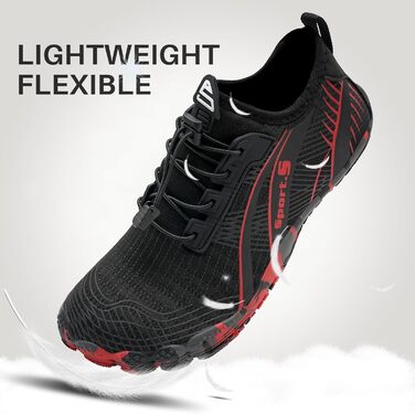 Легкі шкарпеткові кросівки IceUnicorn для чоловіків та жінок. Шкарпетки-кросівки, аквашузи, фітнес-кросівки, пляжні та плавальні кросівки. Розмір 43 EU, чорний колір.