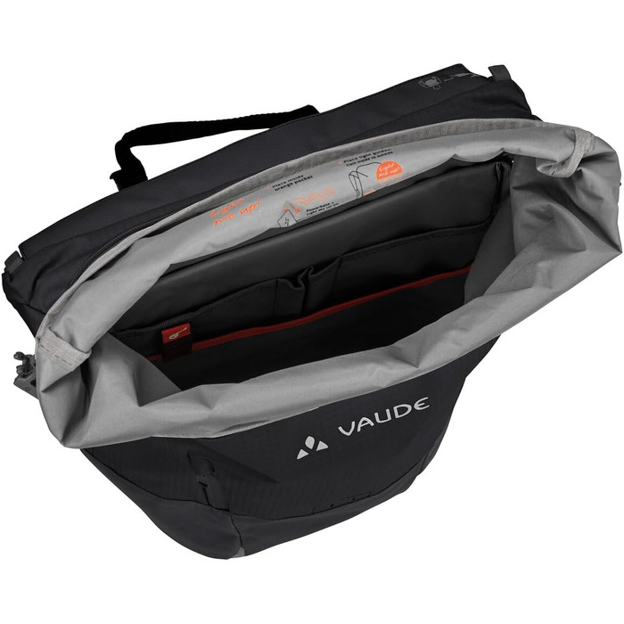 Унісекс міський велосипедний рюкзак VAUDE Citygo Bike 23 л, чорний, універсальний розмір