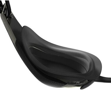 Унісекс окуляри для плавання Speedo Fastskin Hyper Elite Mirror, дзеркальні, універсальний розмір, чорний/оксидно-сірий/хром