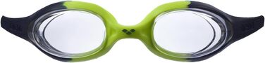 Дитячі унісекс окуляри для плавання ARENA Spider Junior, для тренувань і змагань, сині/блакитні та темно-сині/прозорі/жовті, універсальний розмір