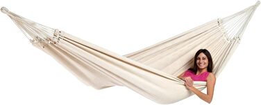 Гамак AMAZONAS Paradiso XXL Комфортний, ручної роботи, Бразилія, 250x175 см, до 200 кг, колір Лава, Natura, Single