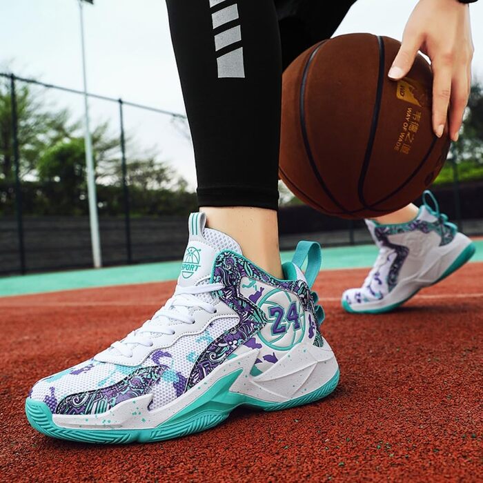 Баскетбольні кросівки для чоловіків та жінок, спортивні, для ходьби, легкі, снікерси, неслизькі, зносостійкі, розміри 36-45 EU, білі, зелені