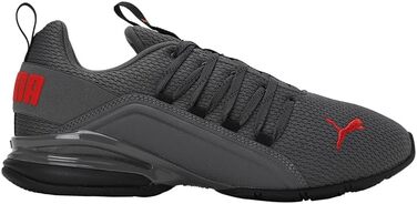 Кросівки Puma Axelion Refresh для чоловіків, 44.5, чорний, темно-сірий, червоний