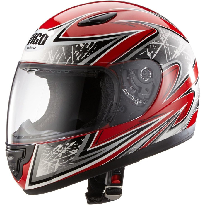 Дитячий мотошолом PectWear SA03 (XXS (Youth M), червоний)
