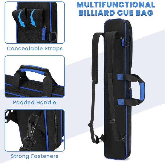 Чохол для більярдних київ BOSSTIN, 5x5, м'який, 2 синій: 3 X 4