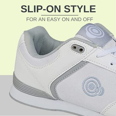 Жіночі дитячі туфлі для боулінгу/тренувань Dek Babyschuhe, білі/сірі, розмір 38