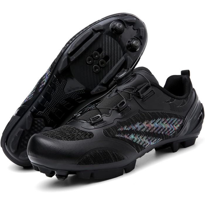Жіночі велотуфлі для MTB, Mountainbike, сумісні з SPD, дихаючі, чорні (41 EU)
