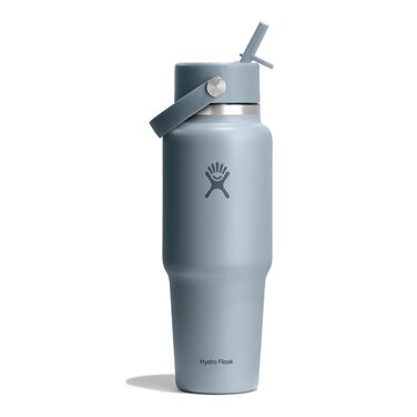 Термос-пляшка Hydro Flask Wide Flex Straw з трубочкою 946 мл, нержавіюча сталь, герметична, Shale Gray