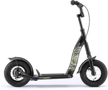 Дитячий самокат STAR SCOOTER з надувними колесами 10 дюймів для хлопчиків і дівчат від 4 років, класичний, безпечний, тестування без ризику