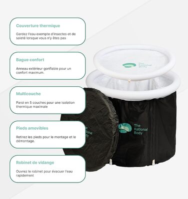 Льодяна ванна для відновлення, портативний Ice Bath Recovery Pod, для спортивної реабілітації, холодова терапія