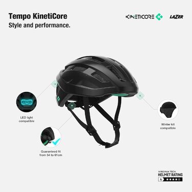 Велосипедний шолом LAZER Tempo KC, унісекс, різнокольоровий, універсальний розмір