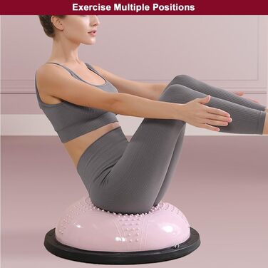 Фітбол для фітнесу та реабілітації 59 см з шипами, для зміцнення м'язів кора, масажу та зняття болю, Body Balance