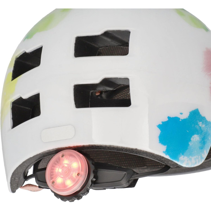 Дитячий велосипедний шолом FISCHER BMX з LED підсвіткою, шолом для велосипеда та дерт-байка