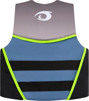 Owntop Світлотехнічна жилетка для плавання, регульована, з трьохточковим ременем безпеки, для дітей та підлітків, жовта (L). Підходить для каякінгу, плавання, риболовлі та снорклінгу.