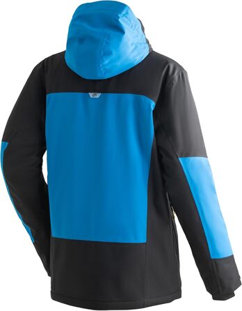 Чоловіча гірськолижна куртка Maier Sports Beskid 60 Black/Imperial Blue: водонепроникна, дихаюча, з 4-стороннім стретчем та утепленням mTHERM