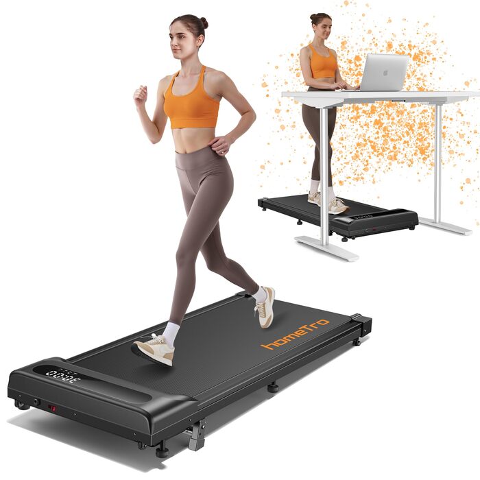 Бігова доріжка Walking Pad з нахилом 9% для дому та офісу: компактна, портативна, 1-8 км/год, LED-дисплей, APP-керування