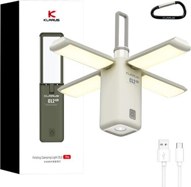 KLARUS Cl2 Pro: Багатофункціональний кемпінговий ліхтар з акумулятором 10000 mAh, 750 люмен, 8 режимів, IPX5, для кемпінгу, риболовлі та надзвичайних ситуацій