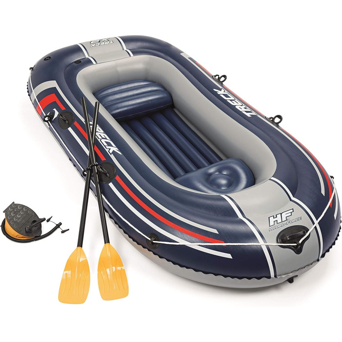 Надувний човен Bestway Hydro-Force Treck X2 для 2 осіб, 255x127x36 см, комплект весла та насос