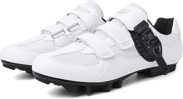 Велотуфлі Mountain для MTB, SPD, чоловічі/жіночі, зелені, з пряжкою (44 EU, C Weiß)