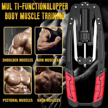 Гідравлічний тренажер для пресу та грудей LEJIEYIN Power Twister, регульована вага 10-200 кг, для дому, фітнес, жінкам та чоловікам