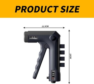 Тренування хватки Handkraft: регульований тренажер для рук та пальців з лічильником, 2 режими