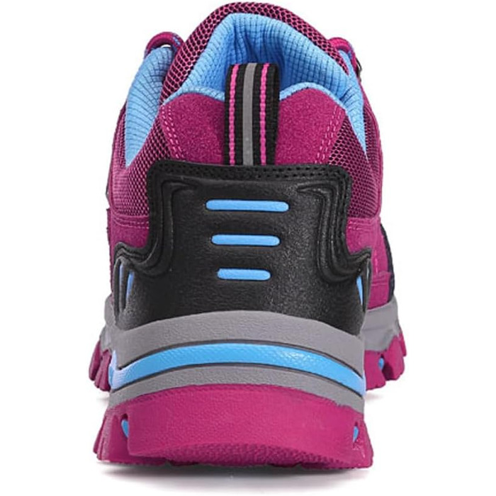 Трекінгові черевики для туризму та хайкінгу: жіночі та чоловічі, зручні, легкі, з неслизькою підошвою, розмір 42 EU, 98018, рожево-червоні