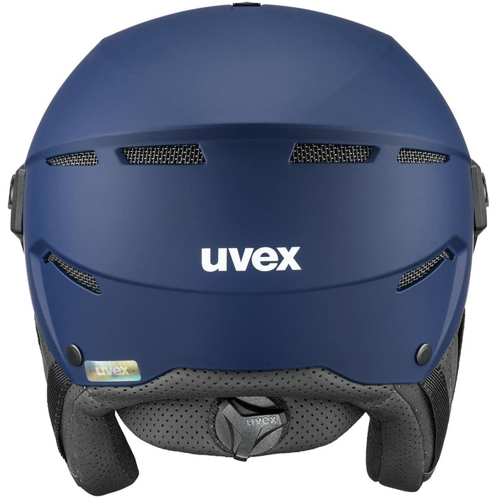 Гірськолижний шолом з візором uvex Instinct, унісекс, темно-синій, 56-58 см