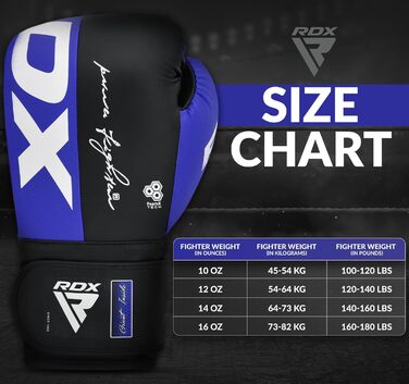 Боксерські рукавички RDX з екошкіри Maya Hide для Муай Тай, кікбоксингу, спарингу, боксерського мішка, тренувань, чоловічі та жіночі, 8-16 OZ