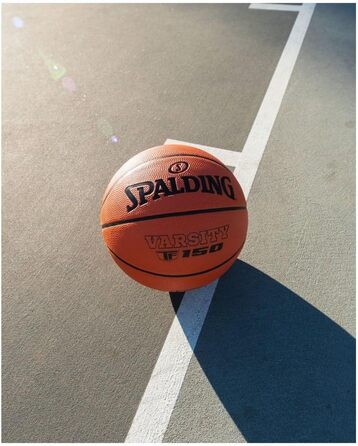 Баскетбольний м'яч Spalding TF-150 Varsity, гумовий, офіційний розмір 7, помаранчевий, для всіх типів покриття