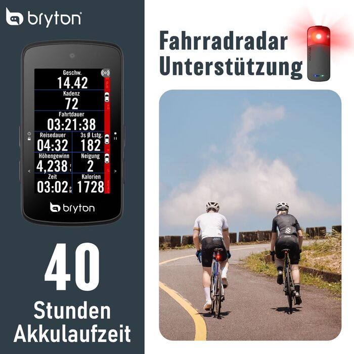 Велокомп'ютер Bryton Rider 750SE з GPS, 2.8'' кольоровий сенсорний екран, офлайн карта ЄС, навігація