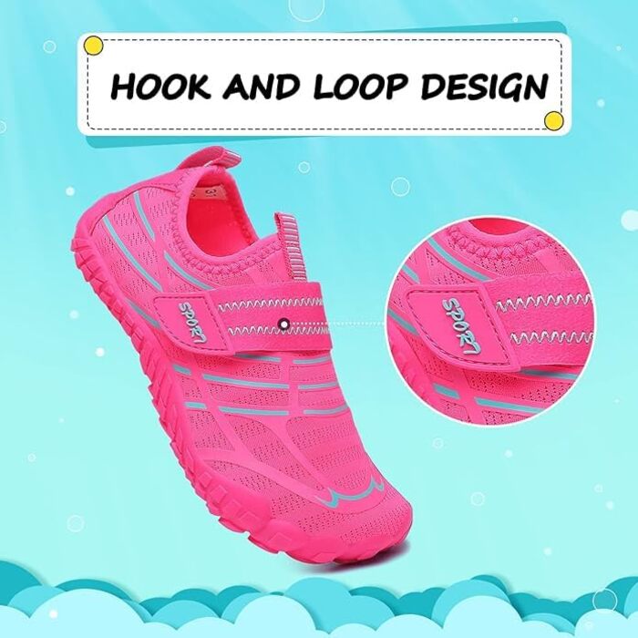 Дитячі аквашузи Hanani для хлопчиків та дівчаток. Легкі, швидковисихаючі, для плавання та відпочинку на пляжі. Розмір 34 EU, червоний колір