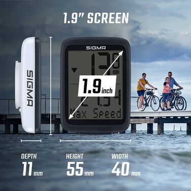 Велокомп'ютер Sigma Sport BC 10.0 WL бездротовий: багатофункціональний, для вимогливих велосипедистів, з великими кнопками та чітким дисплеєм