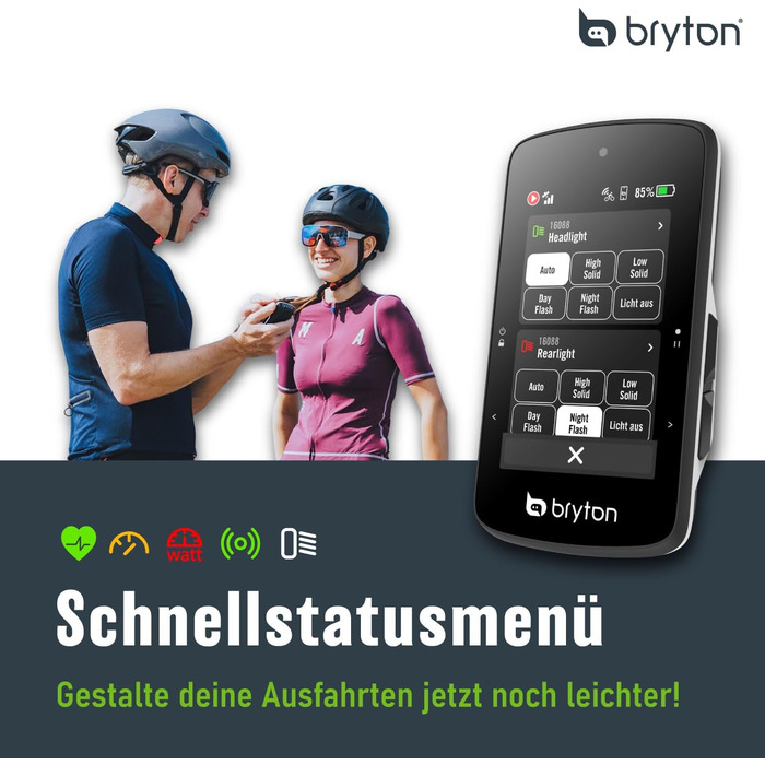 Велокомп'ютер Bryton Rider 750SE з GPS, 2.8'' кольоровий сенсорний екран, офлайн карта ЄС, навігація